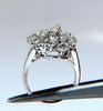 6ct multi-shaped natural diamonds cocktail cluster dome ring 14kt