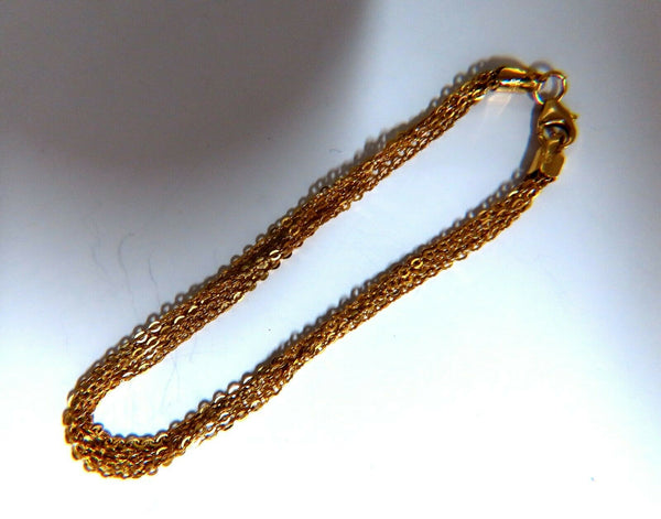 14kt. 5 combined multichain link bracelet