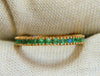 1.10 carat natural round emeralds eternity ring 14 karat size 6.75