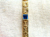 .76 carat natural princess cut sapphires square box length bracelets 14 karat