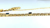 .76 carat natural princess cut sapphires square box length bracelets 14 karat