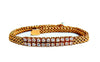 1.06 carat diamond idtag bracelet and weave pattern vintage deco 14kt
