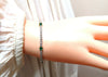 Natural Emerald Diamond Tennis Bracelet 14kt White Gold 🥇