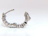 1.02ct Natural Round Diamond mini hoop earrings 14kt Dime