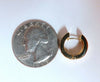.20ct Natural Round Diamond hoop earrings 14kt 14mm flush mod deco