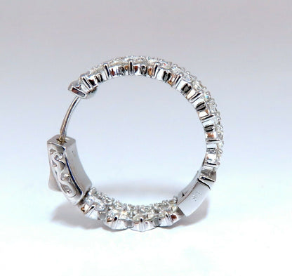 4.70ct Natural Round Diamonds Double Row Ring 14kt stacking deco