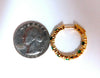 2.71ct natural emerald diamonds hoop earrings 14kt yellow gold inside out