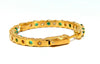 4.05ct natural emerald diamonds hoop earrings 14kt yellow gold inside out