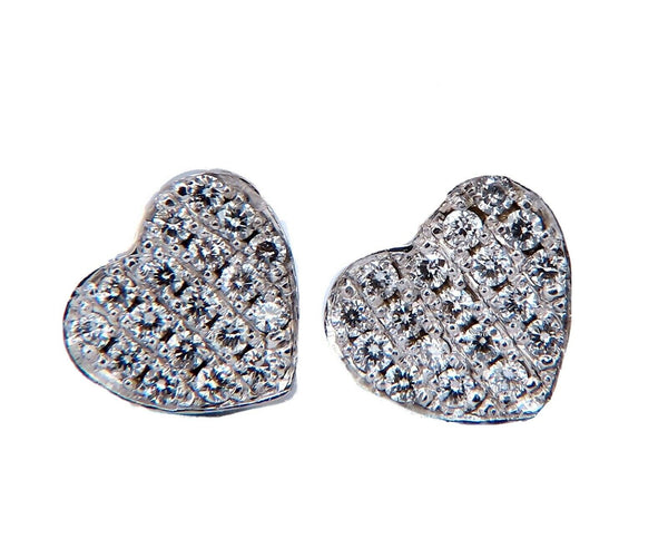 .56ct. natural round diamond square cluster earrings 14 karat Halo