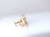 .36ct. natural round diamond 3d leaf pattern earrings 14kt non pierced
