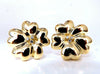 .30ct Round Diamond Circular Stacking Heart Clip Earrings 18kt
