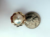 12.8mm Mabe Pearls Clip Earrings 14kt Gold