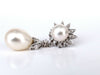 13mm South Seas Pearls .60ct Diamonds Dangle Earrings 14kt Gold