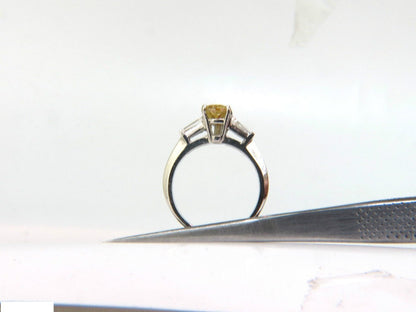 GIA 1.62CT NATURAL FANCY YELLOW DIAMOND RING VIVID & CLEAN