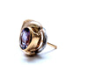 2ct natural oval purple amethyst clip earrings 18kt