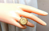 1910 $2.5 Fine Gold Coin Ring 14kt Bullion Deco