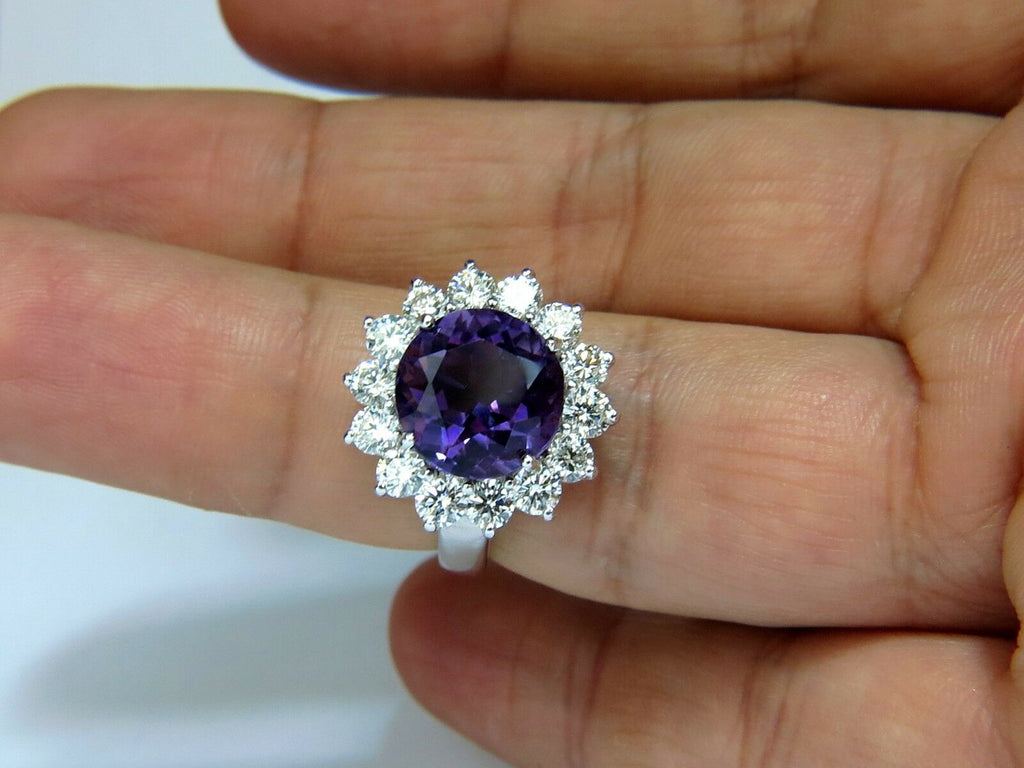 Hot Sale Fashion Jewelry S925 Silver Natural Amethyst Elegant Design Diamond  Ring - China Trendy Jewelry and Latest Design price | Made-in-China.com