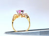 GIA Certified 2.52ct Lab Pink Sapphire Diamonds Ring 14kt