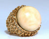 GIA Certified Natural Coral Ring 14kt