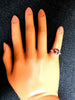 GIA Certified 2.47ct Natural purple pink Sapphire Diamonds Ring 18kt