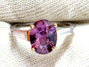 GIA Certified 2.47ct Natural purple pink Sapphire Diamonds Ring 18kt
