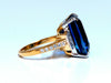 GIA Certified 20.25ct Lab Sapphire Diamonds Ring 14kt