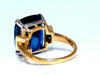 GIA Certified 20.25ct Lab Sapphire Diamonds Ring 14kt