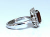 GIA Certified 3.38ct Natural Orange Sapphire Diamonds Ring 14kt No Heat