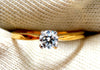 GIA certified .30ct Round Diamond Ring 14kt Classic F/si2