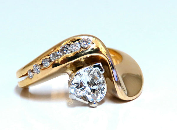 GIA certified .61ct Heart Diamond Ring 14kt Classic G/I1