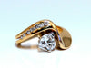 GIA certified .61ct Heart Diamond Ring 14kt Classic G/I1
