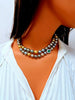 GIA certified Natural Multicolor Tahitian Saltwater Pearls necklace 11.5m 14k