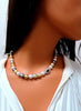 GIA certified Natural Multicolor Tahitian Saltwater Pearls necklace 11.7m 14k