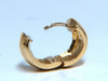 14kt gold classic hoop huggie earrings