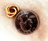 14kt Gold interwined Braided Earrings