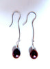 8mm Dangling Fresh Water Pearl Earrings 14kt Gold