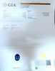 GIA Certified 7.81ct Natural Royal Blue sapphire diamond earrings 14kt