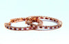 .58ct natural Ruby diamonds hoop earrings 14kt rose gold inside out 25mm