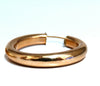 14Kt Gold Hoop Earrings Tubular Plain 1.30 inch diameter