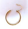 14Kt Gold Hoop Earrings .85 inch