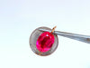 32ct Lab Ruby Diamond Clip Earrings Halo 14kt European Wire