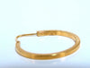 14Kt Gold Tubular Hoop Earrings Classic 26mm diameter