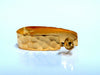 14Kt Gold Hammered Semi-Hoop Earrings Classic 30mm