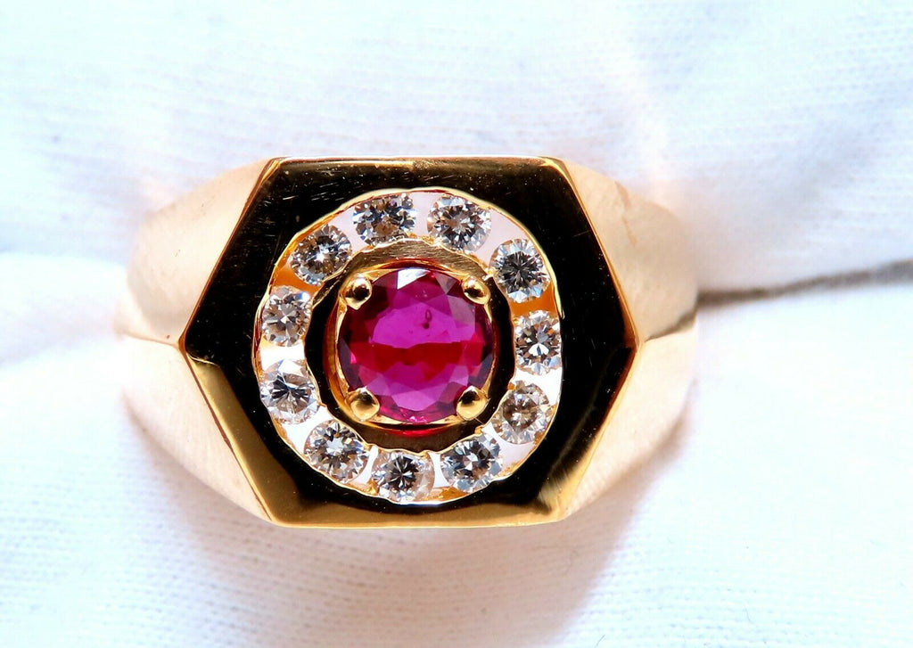 Celestial Light 14k Gold, Ruby and Diamond Ring : Museum of Jewelry