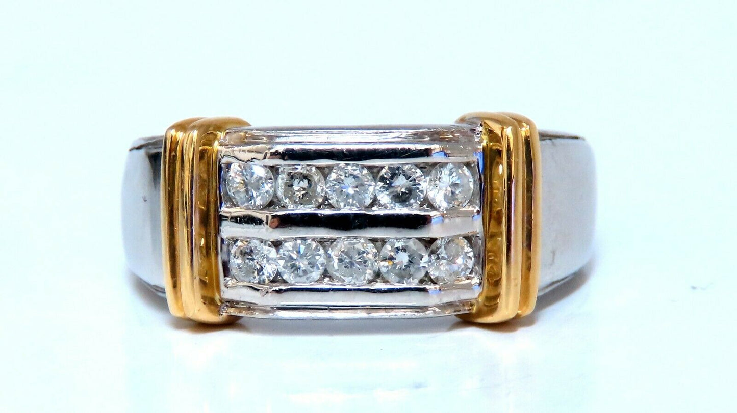 .70ct Natural Channel Diamonds Platinum Ring 18kt