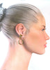 14kt yellow gold turquoise dangle earrings