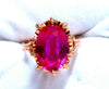 16ct Russian Lab Ruby Ring 14kt Rose Gold