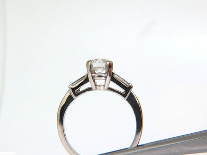 GIA 1.04CT IDEAL CUT G/VS2 ROUND BRILLIANT DIAMOND RING PLATINUM