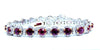 12ct Natural Ruby Diamonds Bracelet 14kt