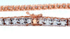 2.02ct. natural round diamonds tennis bracelet classic 14 karat rose gold